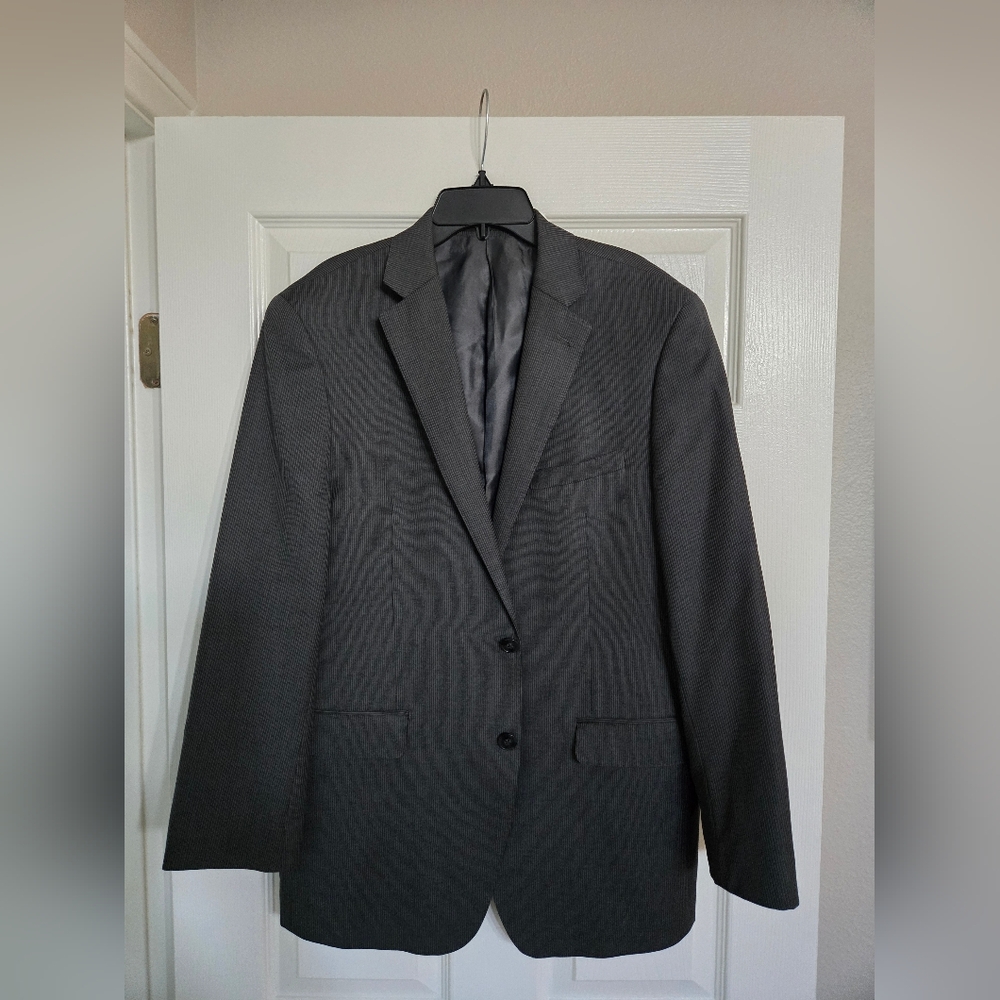 Calvin Klein Charcoal Grey Striped Jacket